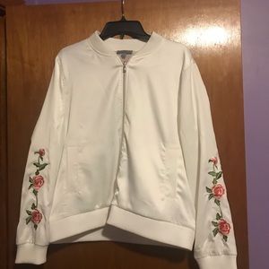 white silk jacket